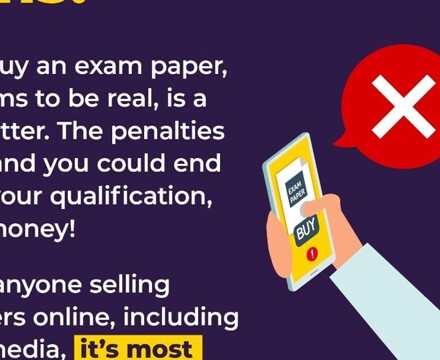 JCQ Information for candidates   scam papers