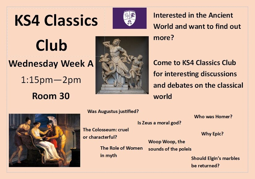 Ks4 classics club 2025