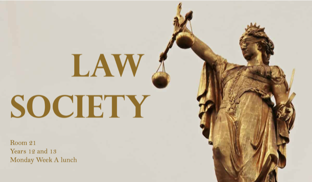 Printed law society poster