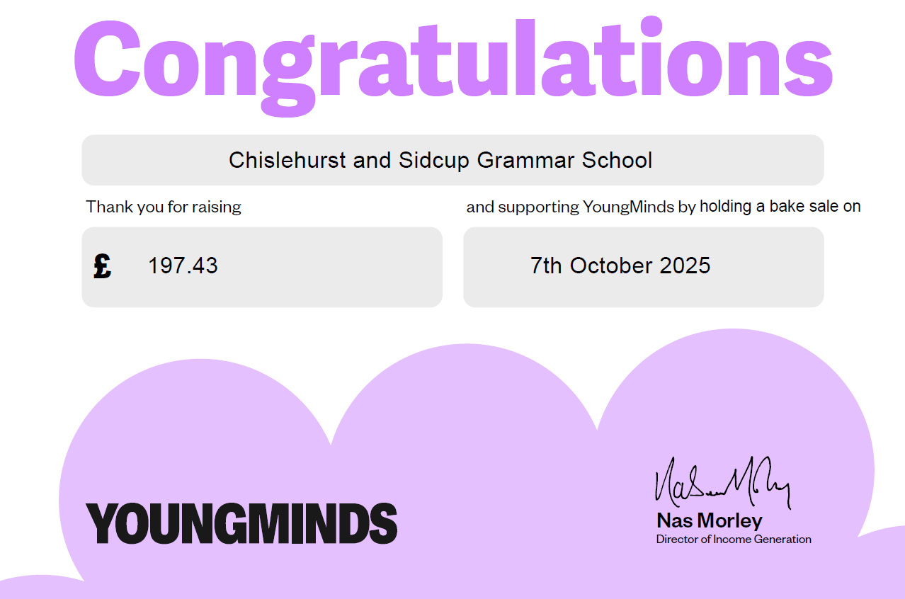 YM fundraising certificate 2025