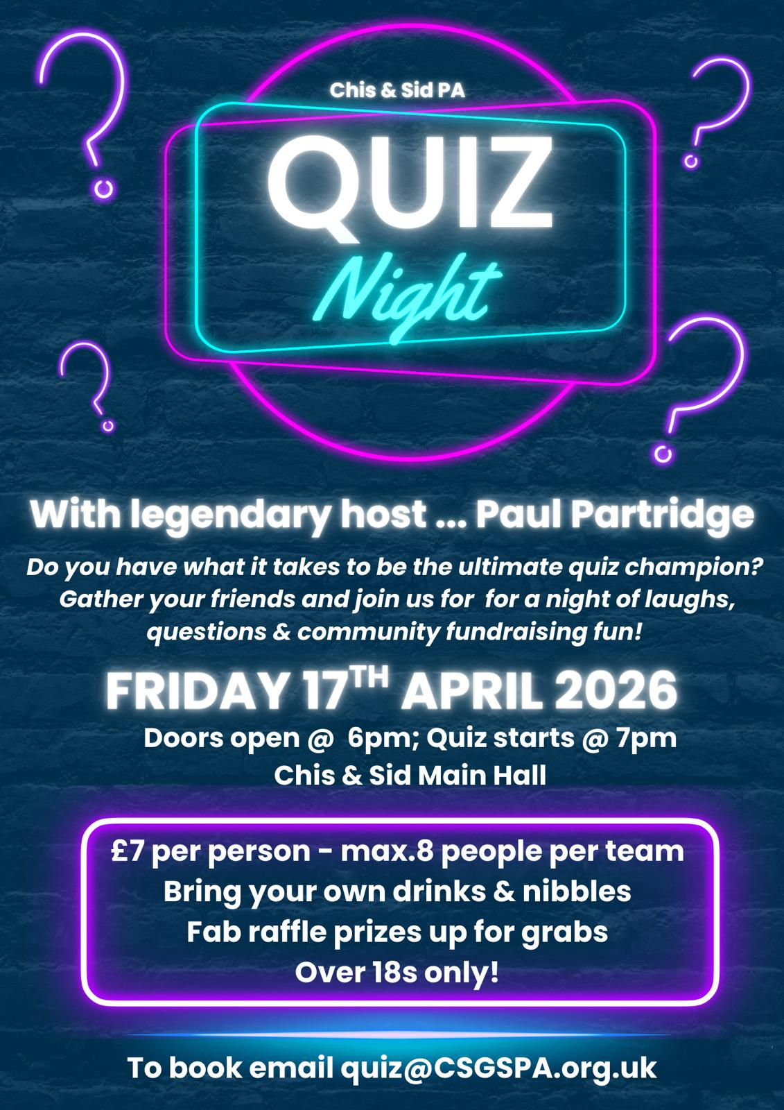 Quiz Night April 2026